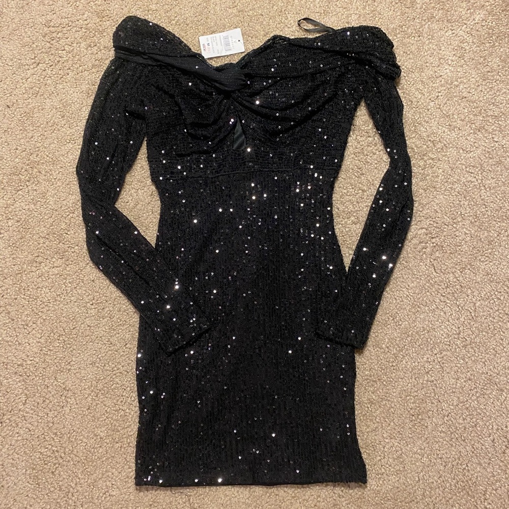 Windsor Black Sparkly Dress